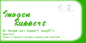 imogen ruppert business card